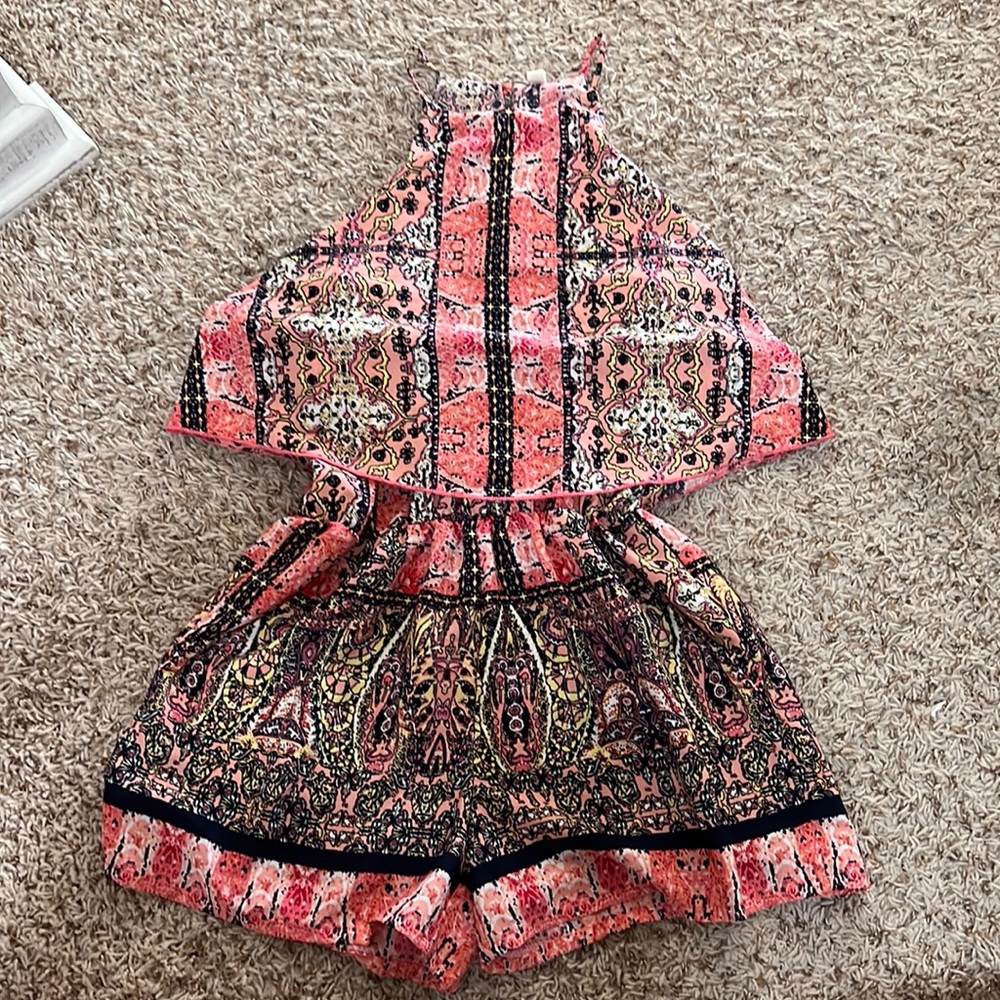 multicolored romper